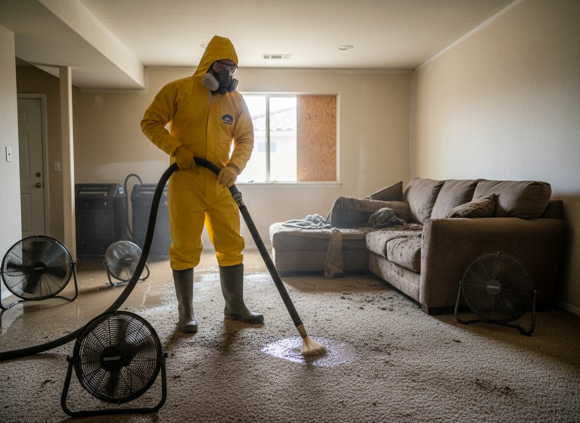Flash Flood Cleanup in Moreno Valley, CA